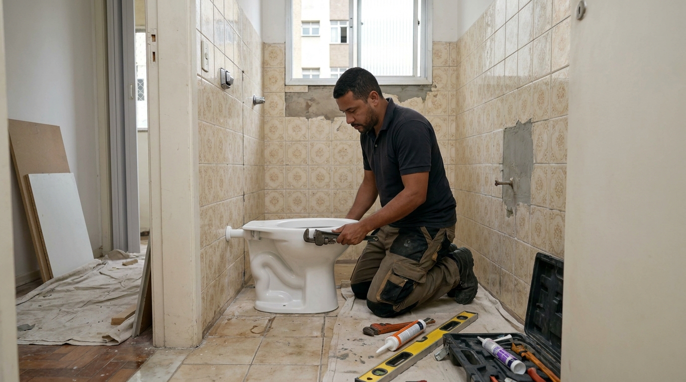 Reforço de vedação sanitária em Aparecida de Goiânia-GO